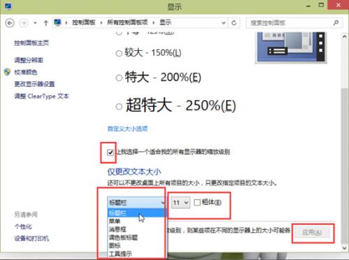 win10系统软件的文字太小怎么办