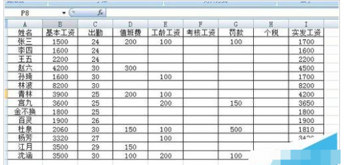 Word怎么制作工资条?