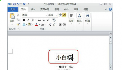 word2010给文字加边框的工具是什么