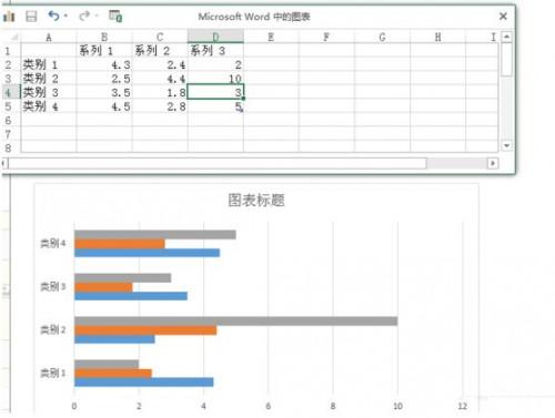 Word2007怎么插入条形图