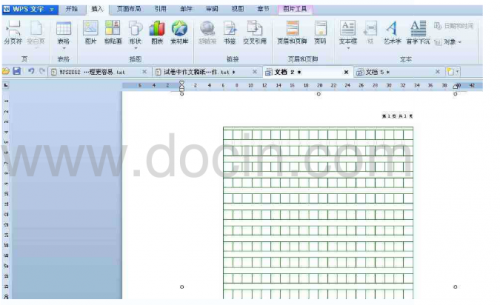 word轻松制作试卷中作文稿纸