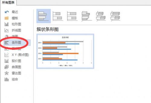 Word2007怎么插入条形图